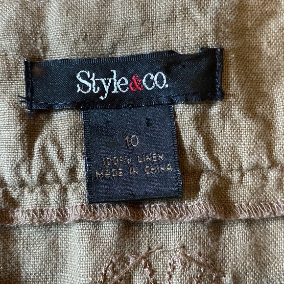 Ladies size 10 embroidered brown tunic, 100%linen. Gorgeous - Picture 3 of 6